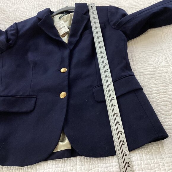 NWT J. Crew Navy Keating Boy Blazer 28639 Size 6 Gold Buttons - Picture 11 of 14